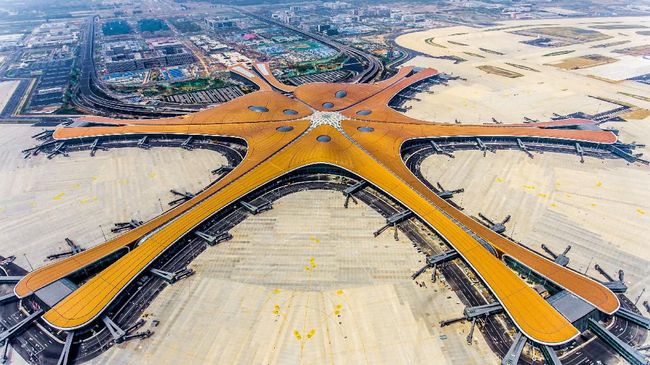 Luas Bandara Baru di China Setara 97 Lapangan Bola